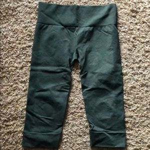 lululemon athletica Dark Green Capris